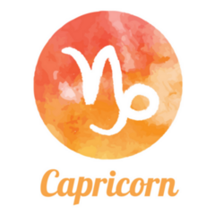 Watercolor Zodiac Icon Capricorn Sticker