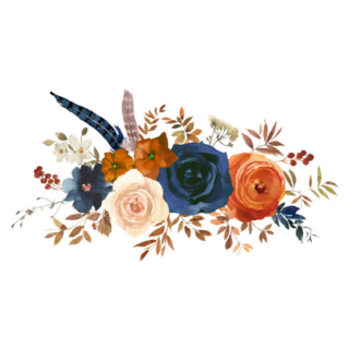 Watercolour Floral Vegetable Bouquets Sticker