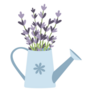 Watering Can Lavender Sticker