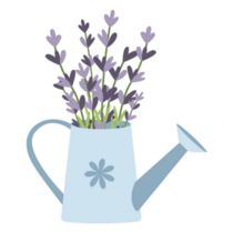 Watering Can Lavender Sticker