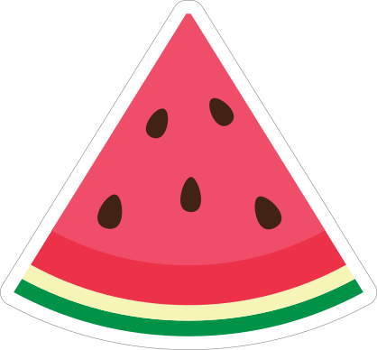 Watermelon Slice Sticker