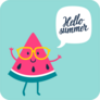 Watermelon Slice Summer Sticker