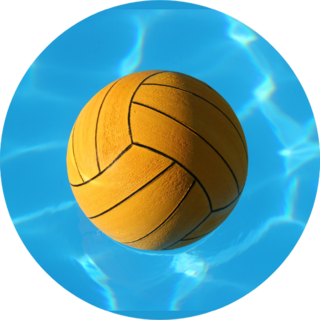 Waterpolo Ball In Pool Sticker