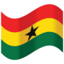 Waved Flag Of Ghana Sticker
