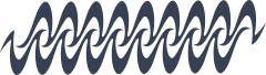 Waves Doubling Over Border Sticker