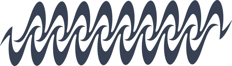 Waves Doubling Over Border Sticker