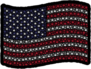 Waving American Cannabis Flag Sticker