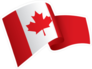 Waving Canadian Flag Sticker