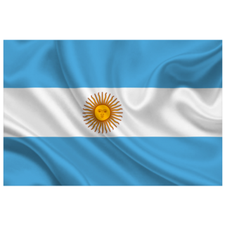 Waving Flag Of Argentina Sticker