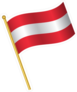 Waving Flag Of Austria Sticker