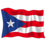 Waving Flag Of Puerto Rico Sticker