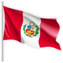 Waving Flag Of Republic Peru Sticker