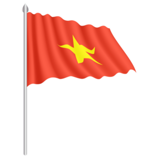 Waving Flag Of Vietnam Sticker
