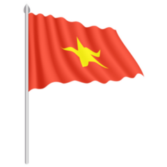 Waving Flag Of Vietnam Sticker