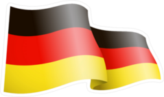 Waving Germany Flag Sticker