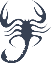 Wavy Scorpion Sticker