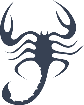 Wavy Scorpion Sticker