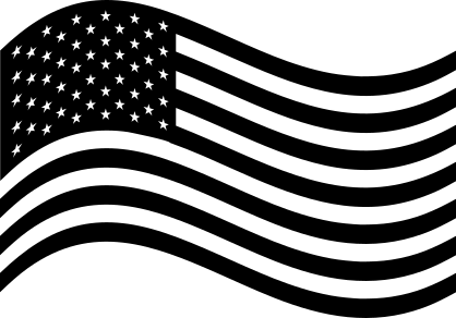 Wavy Usa United State Of America American Flag Sticker