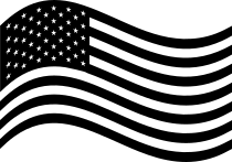 Wavy Usa United State Of America American Flag Sticker