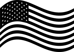 Wavy Usa United State Of America American Flag Sticker