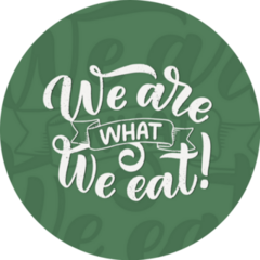 We Are What We Eat! Grow In The Garden Sticker