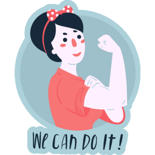 We Can Do It Feminism Poster Sticker