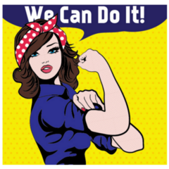 We Can Do It Iconic Female Power Sticker