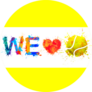We Love Tennis Sticker