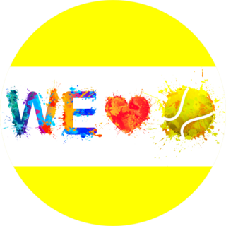 We Love Tennis Sticker