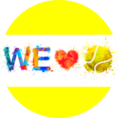 We Love Tennis Sticker