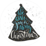We Wish You A Merry Christmas Tree Sticker