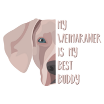 Weimaraner Buddy Sticker