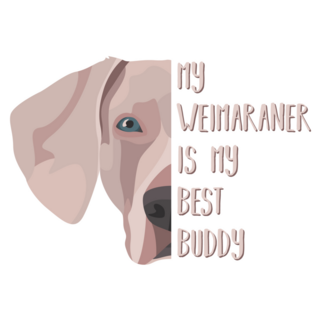 Weimaraner Buddy Sticker