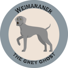 Weimaraner Emblem Sticker