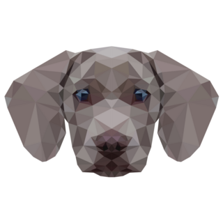 Weimaraner Geometric Sticker