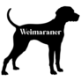 Weimaraner Outline Sticker