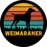 Weimaraner Retro Sticker