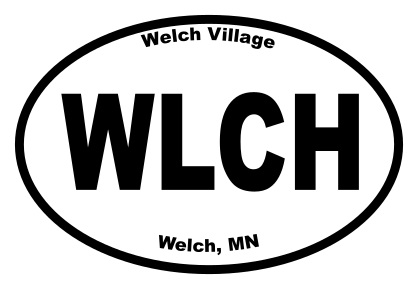 Welch Village Oval Sticker
