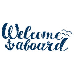 Welcome Aboard Seagull Sticker
