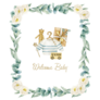 Welcome Baby Eucalyptus Sticker