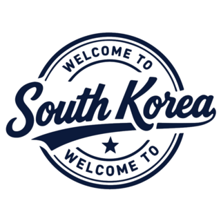 Welcome Badge Korea Sticker