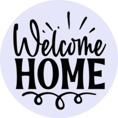 Welcome Home Font Sticker