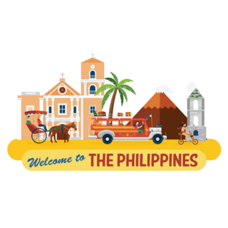 Welcome Philippiness Landmarks Sticker
