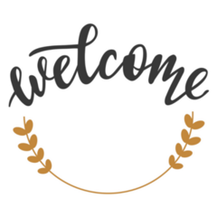 Welcome Phrase Sticker