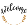 Welcome Phrase Sticker