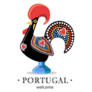 Welcome Portugal Rooster Symbol Sticker