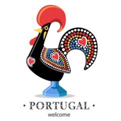 Welcome Portugal Rooster Symbol Sticker
