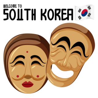 Welcome South Korea Mask Sticker