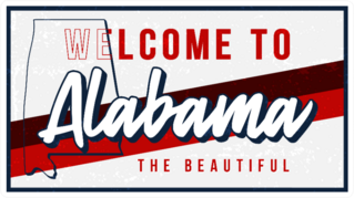 Welcome To Alabama The Beautiful Sticker