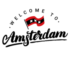 Welcome To Amsterdam Netherlands Theme Sticker